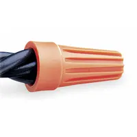 BUCHANAN Twist-On Wire Connectors: Orange, Wire Sizes 16 AWG – 14 AWG, 600 V, 100, PK (MPN WT3-1)