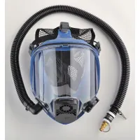 Full face respirator with silicone facepiece and rubber head harness. Size M. Cartridges not included. Suitable for respiratory protection in industrial environments such as painting, chemical handling, and grinding