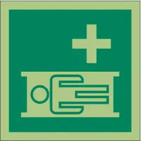 IMO (International Maritime Organization) Safety Sign: Vinyl, Adhesive Sign Mounting, 0.011 in Thick