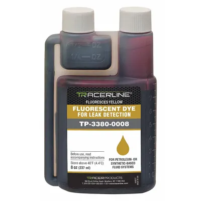 TRACERLINE Fluorescent Dye: 8 oz - Refrigerant Leak Detection Dyes