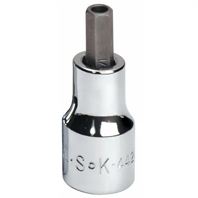 SK PROFESSIONAL TOOLS Socket Bit: 3/8 in Drive Size, Security Hex Tip, 1/4 in Tip Size - Security Hex Bit Sockets