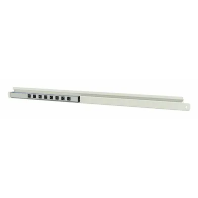 INSTOCK Electrical Outlet Strip and Bin Rail: 48 in Overall Wd - Lab Furniture Raceways & Apron Rails