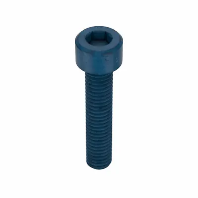 METRIC BLUE Socket Head Cap Screw: M6x1.00 Thread Size, 30 mm Lg, Std, Blue Phosphate - Metric System Standard Socket Head Cap Screws