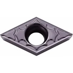 This diamond indexable turning insert is designed for precision finishing of non-ferrous materials. It is suitable for use in CNC lathe applications where high surface quality is required.