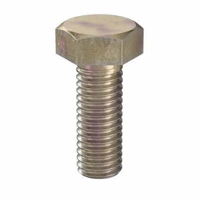 LINDSTROM Hex Head Cap Screw: Steel, Class 10.9, Zinc Yellow, M8, Metric, 22 mm lg - Class 10.9 Steel Hex Head Cap Screws