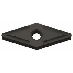 This diamond indexable turning insert is used for precision machining of non-ferrous materials, composites, and abrasive alloys. It is suitable for turning, facing, and profiling operations, delivering a superior surface finish and extended tool life.