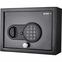Safe: Digital Combo Lock, 0.15 cu ft Capacity, Steel, 4 1/2 in H x 12 in W x 9 in D, Not Fire Rated (MPN AX12622)
