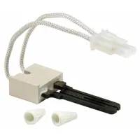 Hot Surface Igniter: Universal, Silicon Carbide, 5 1/4 in Lead Lg, 120V AC, Plug-In, Flat Tip (MPN 41-410)