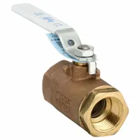 APOLLO Manual Two-Way Ball Valve: 1 in Size, Bronze, Straight, FNPT x FNPT, Std Port Ball Port (MPN 70LF14501)