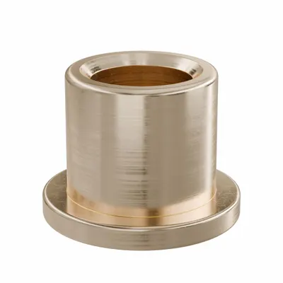 OILITE Flanged Sleeve Bearing: Bronze, SAE 841, 1/4 in Bore, 3/8 in OD, 3/8 in Lg - Lubricated General Purpose Metallic Flanged Sleeve Bearings