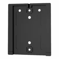 RETRACTA-BELT Wall Mount Plate: Black, 4 in Overall Ht, Wall-Mount (MPN WP412F-SB)
