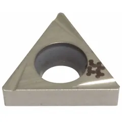 Triangle (T) indexable turning insert for precision turning, facing, and profiling on CNC lathes. Suitable for machining steel, stainless steel, and cast iron in general engineering and automotive applications.