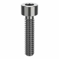 Inch-system standard socket head cap screw with #4-40 thread, 1/2 in length, right-hand thread, and 3/32 in hex drive. Made from 316 stainless steel (H5) with plain finish. Used for fastening components in machinery, equipment, and assemblies requiring corrosion resistance.