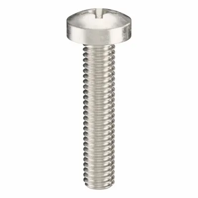USA INDUSTRIALS Machine Screw: M4x0.70 Thread Size, 20 mm Lg, 316, Stainless Steel, Plain - Pan Head Machine Screws