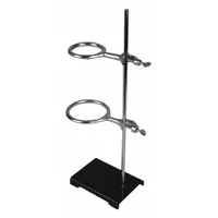 Support Stand and Rings: Steel, 3 in_4 in_5 in_6 in Rod Dia, 24 in Overall Lg, 6 in Overall Wd (MPN SET694)
