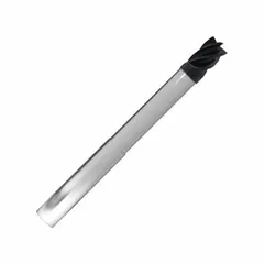 This reduced-neck carbide square end mill is designed for high-speed machining of stainless steel and super alloys. It features an AlCrN coating and 5-flute geometry for efficient chip evacuation and extended tool life. Typical applications include milling operations in industrial sectors such as aerospace and power generation.