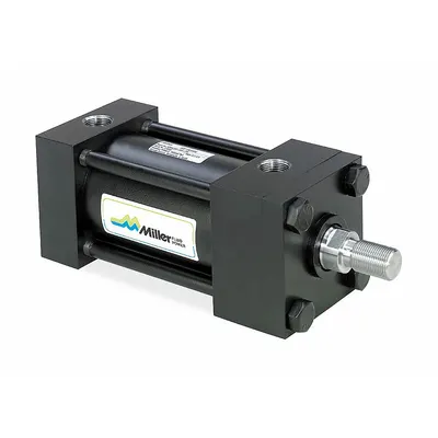 MILLER FLUID POWER Hydraulic Cylinder: 2 in Bore Dia., 4 in Stroke Lg - NFPA Tie-Rod Cylinders