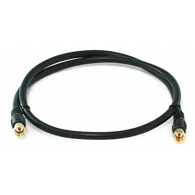 MONOPRICE RG-6/U Coaxial Cable with F-Type Connectors
