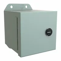 HAMMOND Electrical Enclosure: Steel, 4 in x 4 in x 4 in, NEMA 12/13/3R/4, w/Panel, Solid Cover (MPN EJ444)