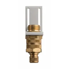 Flow adapter for connecting a cold or cool air supply to a supplied-air respirator. Part of the 9910 series of partial SAR assemblies. Used in industrial environments requiring respiratory protection, such as painting, chemical handling, or abrasive blasting.
