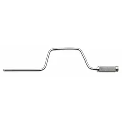This speeder handle features a knurled grip and chrome finish for secure handling. With a 14 1/2 in overall length, it provides leverage for fastening and loosening fasteners in confined spaces. Suitable for general automotive, industrial, and maintenance tasks.