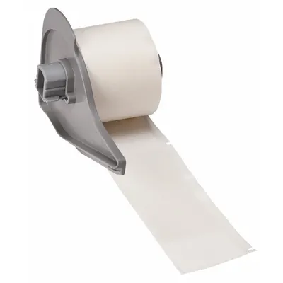 BRADY Wraparound Label: 4 in x 1 1/2 in, 1 1/2 in, Vinyl, White (Matte) - Brady Precut Label Rolls