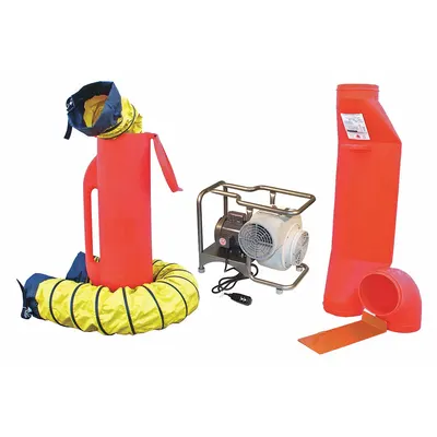 AIR SYSTEMS INTERNATIONAL Confined Space Blower Kit: 115 V AC, 8 in Duct Dia - Centrifugal Blowers