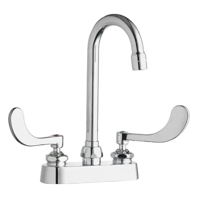 CHICAGO FAUCETS Series 895 Centerset Kitchen Faucet - Centerset Kitchen Faucets