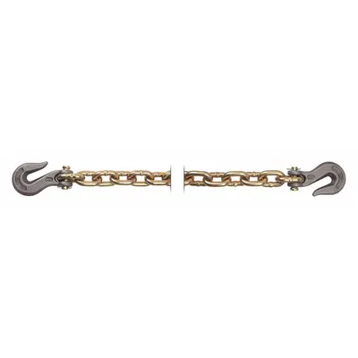 PEERLESS Straight Chain: 10 ft Overall Lg, Carbon Steel, Welded, 1.38 lb Wt per Foot - Tie Down Chains