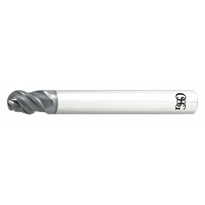OSG Ball End Mill: Carbide, EXO Coated, 3 Flute, 20 mm Mill Dia, 30 mm LOC - Carbide Ball End Mills for Stainless Steel & Super Alloys