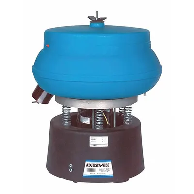 RAYTECH Vibratory Tumbler: 0.75 cu ft Capacity - Adjustable-Amplitude Vibratory Tumbler Finishing Systems