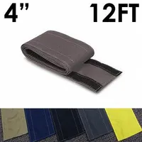 Cable protector: 4 in Overall Wd, 12 ft Lg, Nylon, Gray (MPN CC-SC-4-12-GL)