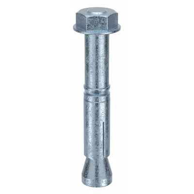 MKT FASTENING M16 x 24 mm Steel Wedge Anchor, Zinc Plated, 10-Pack - Steel Wedge Anchors