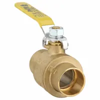APPROVED VENDOR Manual Two-Way Ball Valve: 1 1/4 in, Brass, Straight, Sweat x Sweat, Two-Piece (MPN 107-846NL)