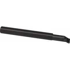 This left-hand indexable boring bar features a positive rake geometry for internal turning operations. It is used for enlarging holes, creating precise bores, and finishing internal diameters in metalworking applications.