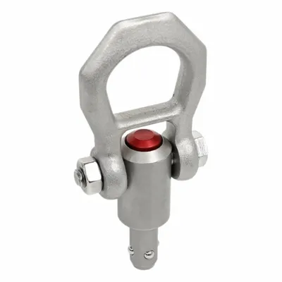 JW WINCO Quick-Release Hoist Ring: Stainless Steel, 787 lbf Load Limit - Corrosion-Resistant Quick-Release Pivot-Only Hoist Rings