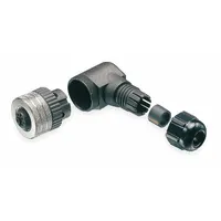 BRAD HARRISON Internal Thread Connector: 4 Socket, M12, IP67, 90° Angle, Polyamide, 4 Pins (MPN 8A4001-31)