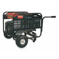 DAYTON Portable Generator: Conventional, Gasoline, 5,000 W Running, 9,630 W Starting, 120/240V AC (MPN GEN-6000-0GH0)