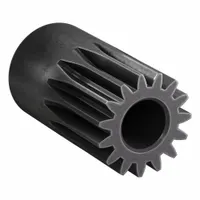 Spur Gear: Module m 1, 15 Teeth, 8 mm Bore Dia, Black Oxide Coated Carbon Steel, 20° Pressure Angle (MPN SS1-15)
