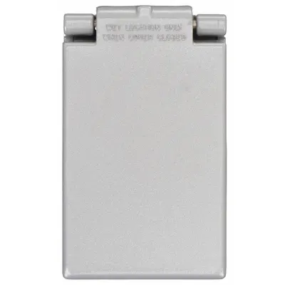 HUBBELL KILLARK Weatherproof Cover: Copper-Free Aluminum, FCL-GF/FST/FZ, GFI, 1 Gangs, 3R - Aluminum & Zinc Weatherproof Electrical Box Covers