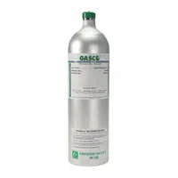 Disposable calibration gas mixture containing Pentane (50% LEL) 0.7% with Nitrogen background, certified to +/-5% accuracy. Designed for verifying and adjusting the response of portable gas detectors in industrial safety applications. Compatible with all OEM gas detectors