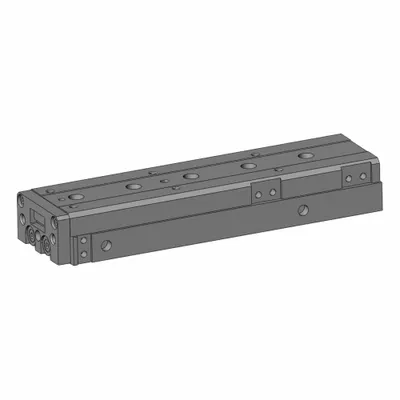 SMC Air Slide Table: 75 mm Stroke Lg, 8 mm Bore Dia, Mfr Part # MXS8L-75, MXSL Series - Pneumatic Slide Tables