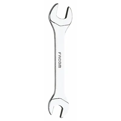 FACOM Open End Wrench: Alloy Steel, Satin, 6 mm_7 mm Head Size, 3 1/4 in Overall Lg - Metric, Double End, Open End Wrenches