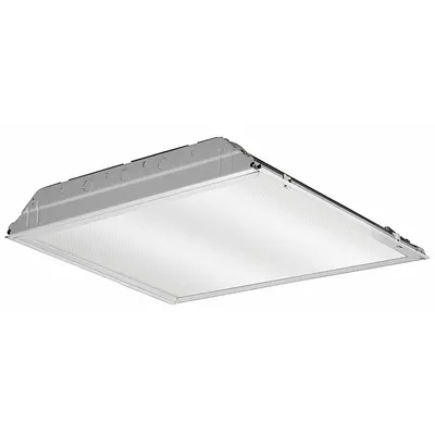 LITHONIA LIGHTING Recessed Troffer: 2 ft Lg, 2 ft Wd, 3,494 lm, 4000K, 28.6 W - 2 ft. x 2 ft. LED Flat Panels & Troffers