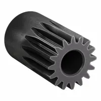 Spur Gear: Module m 1, 16 Teeth, 8 mm Bore Dia, Black Oxide Coated Carbon Steel, 20° Pressure Angle (MPN SS1-16)