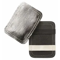 STEINER INDUSTRIES Glove Back-Aluminized Hand Pad: Fiberglass, Fiberglass, 7 1/2 in Lg, 5 1/2 in Wd (MPN 15A79)