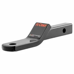 This CURT ball mount is constructed from carbon steel with a scuff-resistant powder-coated finish. Designed for Class II vehicle receivers, it features a non-adjustable mount style and accepts ball shanks with a 3/4 in diameter. Suitable for towing small trailers, boats, or utility loads.