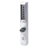 SIMPLEX Mechanical Push Button Lockset: Chrome (MPN 300126D41)