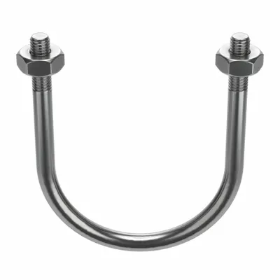 Standard U-Bolt: 1/2"-13 Thread Size, For Pipe Size 3 in, 5 in Inside Ht - Standard U-Bolts