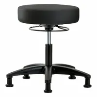 Stool: Vinyl, Ht Range 17 1/4 in to 22 1/2 in, 17 in Seat Wd, 17 in Seat Dp, 5 Glides, 0 Casters (MPN BR-VDHSO-RG-RG-8540)